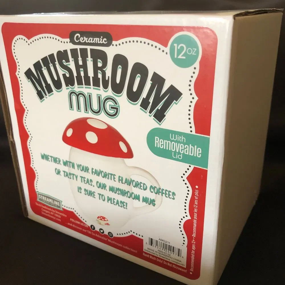 Ceramic Mushroom Mug 12oz New in Box - Picture 7 of 8